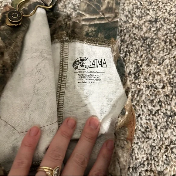 NWOT bass pro camo overalls - Picture 3 of 4